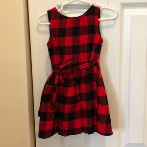 Buffalo plaid holiday dress